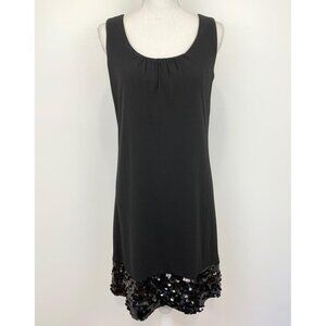 Adrienne Vittadini dress black sleeveless slip